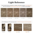 thumbnail image 4 of BERTHMEER 2.6'x10' Long Runner Rugs for Hallway Kitchen Bedroom Bathroom Entryway Entrance Oriental Floral Vintage Farmhouse Machine Washable Non-slip Traditional Distressed Rugs, Brown, 4 of 5