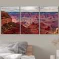 thumbnail image 3 of wall26 - 3 Panel Canvas Wall Art - Majestic Natural Landscape Triptych Canvas Series - Grand Canyon - Giclee Print Gallery Wrap Modern Home Art Ready to Hang - 24"x36" x 3 Panels, 3 of 5