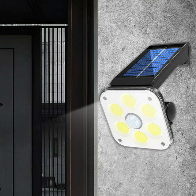 Black-Friday Solar Motion Sensor Lights IP65 Waterproof 3 Modes Security Wall Lights for Yard Garden