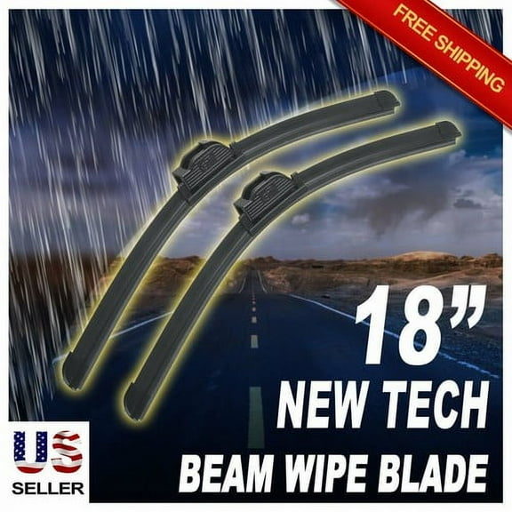 ABLEWIPE 18"&18" Quality All Season Beam Windshield Wiper Blades (Set of 2)