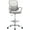 Gray, variant on CONCETTA Ergonomic Drafting Chair, Adjustable Height with Fixed Arms & Lumbar Support, Black