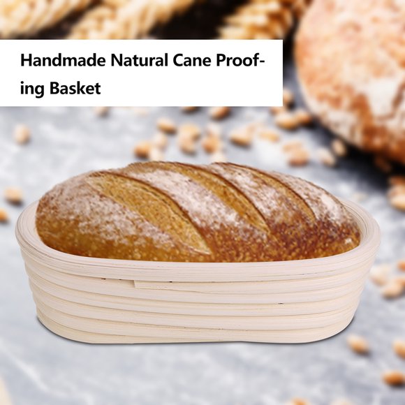Cesta Banneton, cesta a prueba de caña natural sin blanquear hecha a mano, cesta a prueba de caña, características mejoradas