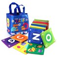 thumbnail image 2 of Baby Soft Alphabet Cards Toys,Early Childhood Enlightenment Book Alphabet Flash Cards With Storage Bag, Soft Alphabet Cards With Bag,Education Cloth Alphabet Tiles Toys Preschool Learning Toy 2025, 2 of 5