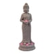 thumbnail image 2 of Estatua de Buda para jardín con luces solares, decoración creativa para inauguración de casa. Gris claro de pie, 2 of 8
