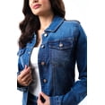thumbnail image 3 of Chaqueta de mezclilla /Juvenil, 4312 (Azul medio) azul M, 3 of 3
