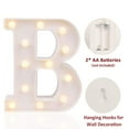 thumbnail image 2 of LED Marquee Letter Lights Sign, Light Up Alphabet Letter for Home Party Wedding Decoration B, 2 of 5