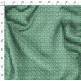 thumbnail image 4 of Soimoi Green Poly Georgette Fabric Text & Christmas Tree Folk Art Print Sewing Fabric Yard 52 Inch Wide, 4 of 5