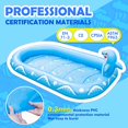 thumbnail image 2 of Kids Sprinkler, Cute Dolphin Square Inflatable Sprinkle Splash Play Pad Mat Pool for Backyard Lawn Beach Summer Outdoor Water Toy 67x41x26in, 2 of 8