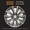 thumbnail image 3 of PacRim 20" Chrome Wheel Cover Skins |Hubcap Set for Chevy Silverado 1500 Custom 2019-2024 Models |Set of  4, 3 of 6