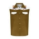 thumbnail image 3 of Camisas de Cuello para los Hombres de Moda Casual Imprimir Turndown Cuello sin Mangas Bolsillos Deportivos Tanque, Ligero Top de Verano, 3 of 5
