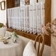 thumbnail image 4 of Cortinas cortas de cocina con estampado floral de 74 x 61 cm, semitransparentes, con bolsillo para barra, estilo romántico, ideales para primavera y verano. Cortinas de poliéster translúcidas con, 4 of 6