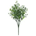 thumbnail image 2 of Artificial Green Leaf Stems,13.3 Inch Faux Greenery Green Leaves Bushes,Flexible Reusable Foliage Leaves Sprigs,Plastic Fake Christmas Greenery Pick,Realistic Faux Bouquet for Vase,Home,Garden, 2 of 4