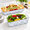 Clear-2, variant on 4 Set 16" X 9" Chilled Serving Tray Withpartments Rim