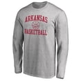 thumbnail image 2 of Men's Heathered Gray Arkansas Razorbacks In Bounds Long Sleeve T-Shirt, 2 of 3