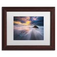 thumbnail image 2 of Trademark Fine Art "Ocean Painting" Canvas Art by Mathieu Rivrin, White Matte, Wood Frame, 2 of 4