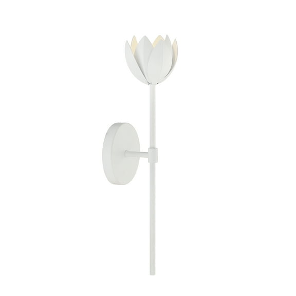 Trade Winds Primrose 1-Light LED Wall Sconce in White