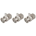 thumbnail image 1 of 3X Enchufe Macho BNC En ángulo Recto Crimp para RG58 RG400 RFC195 Conector Adaptador Coaxial RF, Plateado, 1 of 5