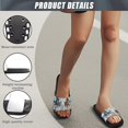 thumbnail image 6 of Wismoutput Horses Summer Slippers for Women Mens Non Slip Quick Drying Unisex House Sandals Indoor Shower Slides Bathroom Sandals Outdoor Beach Water Shoes Black Size 7.5, 6 of 7