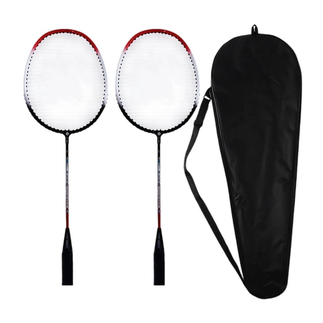 S SERENABLE 2 Pcs Accessoires de Raquettes de Badminton avec Sac de Rangement Équipement Professionnel pour Rouge