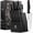 15pcs, variant on 15 Piece Kitchen Knife Set with Built In Sharpener Block, High Carbon Stainless Steel Chef Knives with Stylish Black Gift Box, Dishwasher Safe