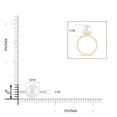 thumbnail image 4 of ANGARA Classic South Sea Cultured Pearl & Diamond Solitaire Ring in 14K Yellow Gold for Women | June Birthstone, Birthday, Anniversary, Jewelry Gift for Women | Pearl Ring, 4 of 8
