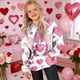 thumbnail image 3 of TaTaai Valentine's Day Printed Hoodie, Youth Long Sleeve Pullover, Pocket Casual Sweatshirt, Holiday Gift Apparel Gift, 3 of 9