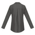 thumbnail image 4 of Mohiass Womens Button Down Shirts Long Sleeve Dressy Casual Blouses Button Up Collared Shirts Tops for Women Gray 2XL, 4 of 6