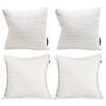thumbnail image 1 of Set de 4 Cojines Decorativos DICASA (2) Cuadrados + 2 Cuadrados Grandes Geo Blanco, 1 of 7