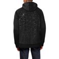 thumbnail image 2 of Hat and Beyond Men's Triangular Patterned Hooded Zip Up Sweatshirt, 2 of 6