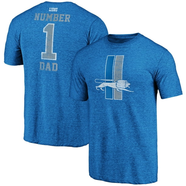 Detroit Lions NFL Pro Line by Fanatics Branded Greatest Dad Retro Tri