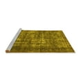 thumbnail image 2 of Ahgly Company Machine Washable Indoor Square Oriental Yellow Industrial Area Rugs, 6' Square, 2 of 4