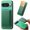 Green, variant on Vintage PU Leather Magnetic Back Case Cover for Google Pixel 9 Pro XL, Detachable Card Slot Portable Design Magsafe Anti-drop Shockproof 2 In 1 Phone Case Cover for Google Pixel 9 Pro XL, Green