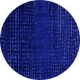 thumbnail image 1 of Ahgly Company Indoor Round Abstract Blue Modern Area Rugs, 8' Round, 1 of 4