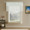 thumbnail image 3 of Short Curtain French Lace White Sheer Kitchen Voile Curtains with Color Pins, 3 of 7