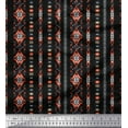 thumbnail image 1 of Soimoi Poly Georgette Fabric Ikat Southwestern Fabric Prints by Yard 52 Inch Wide, 1 of 1