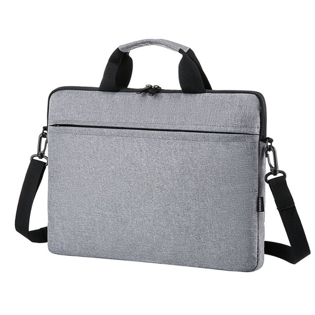 Mistaha Sac pour Ordinateur Portable 15,6 Pouces Grande Capacité Résistant aux Rayures Anti-Éclaboussures en Tissu Oxford Sac de Protection pour Ordinateur Portable Gris