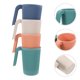thumbnail image 4 of GOOHOCHY 4 Uds. Taza para beber, tazas reutilizables, tazas para niños pequeños, tazas para acampar, tazas para agua, jugo, tazas reutilizables de paja de trigo, tazas para beber, taza para niños, 4 of 7