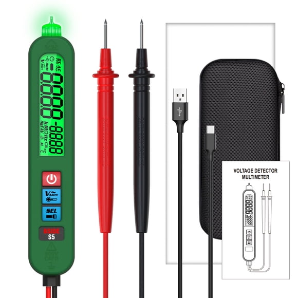 BSIDE BSIDE Stylo de Test Numérique Électrique Multimètre Professionnel Résistance à la Tension Testeur de Diode Reconnaissance de Fil sous Tension