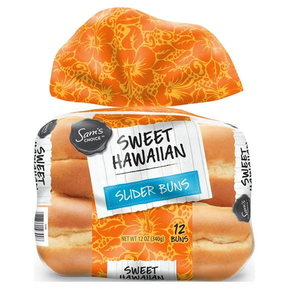 Sam's Choice Sweet Hawaiian Slider Buns, 12 oz, 12 Count
