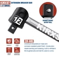 thumbnail image 3 of 25-Inch 1/2&acirc;? Drive Breaker Bar, 250&Acirc;&deg; Rotatable Head, Heavy Duty Extension Breaker Bar, Ball Lock Function, Laser Ma, 3 of 6