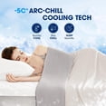 thumbnail image 2 of Cooling Comforter Queen Size Cool-Touch Design on Both Sides Soft Breathable,Lightweight Cool Blanket for Hot Sleepers and Night Sweats（ Ivory 90" x90” ）, 2 of 6