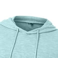 thumbnail image 6 of Ahabrexf Sleeves for Men, Fashionable Solid Color Hooded Drawstring Sports Shirt, 6 of 6