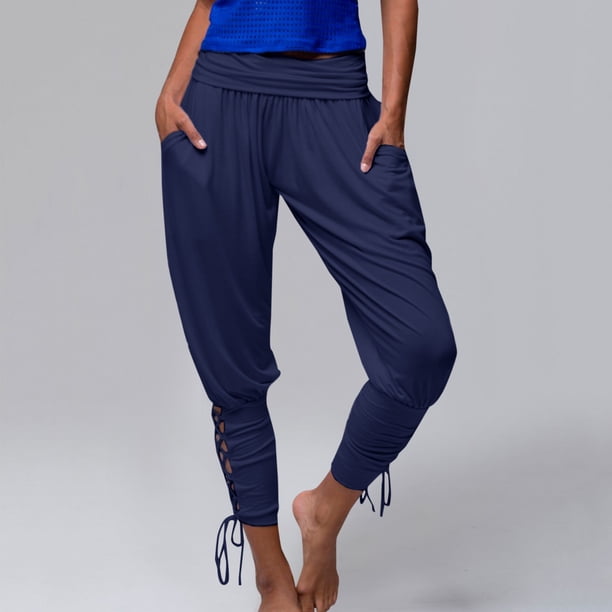 WILLBEST Pantalones Casuales para Mujer - Leggings Capri Ligeros de Color Sólido para Mayor Comodidad En Verano - Diseño Transpirable de Largo 7/8 para Uso Diario Grande