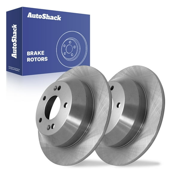 AutoShack Rear Solid Brake Rotors 2-PC Set Replacement for 2011-2020 Kia Sorento 2013-2018 Hyundai Santa Fe Sport 2010-2018 Hyundai Santa Fe 2015-2021 Kia Sedona 11.89" (302 mm)