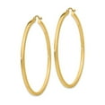 thumbnail image 4 of Gem & Harmony Extra Large Hoop Earrings in 14K Yellow Gold 2 inch (2.00 mm) for Women, 4 of 6