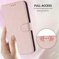 thumbnail image 3 of Wallet Case for iPhone 13 Pro, PU Leather Protective Case Wallet with Card Holder/Cash Slot, Flip Kickstand, Wrist Hand Strap, Magnetic Clasp, Shockproof Full Body Phone Cover, Pink, 3 of 12