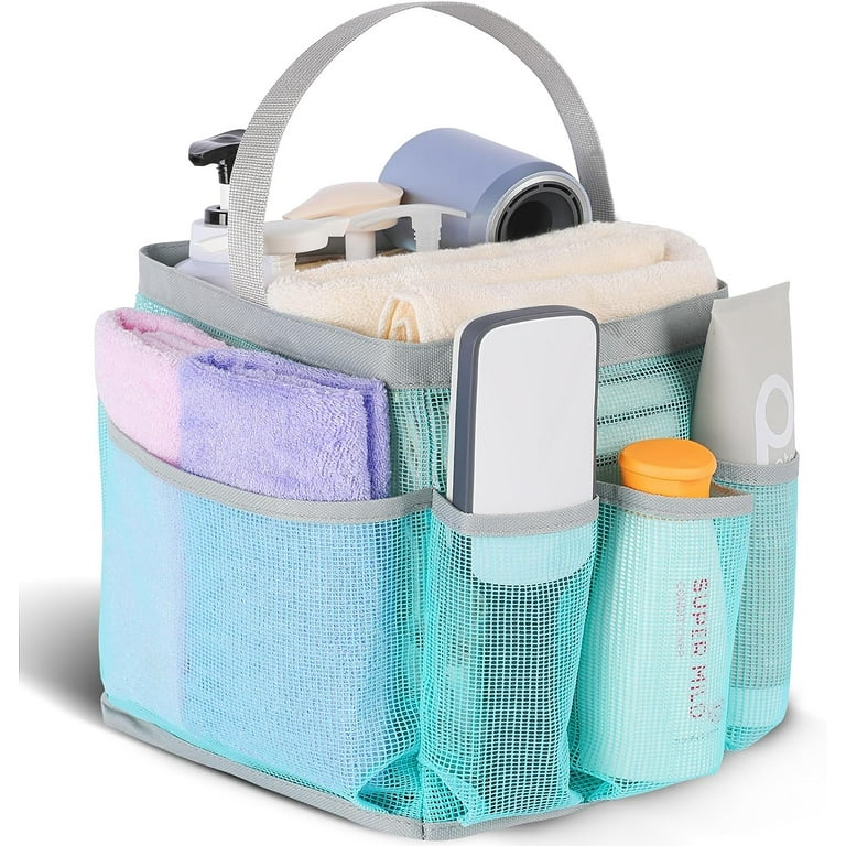 Mesh Shower Caddy Portable for College Dorm Room Essentials,Portable Shower  Caddy Dorm with 8-Pocket Large Capacity,Shower Bag for Beach,Swimming,Gym