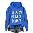 thumbnail image 1 of Women's Rugby Print Hooded Sweatshirt For Casual Wear Sports Activities And Everyday Comfortable Style, 1 of 3