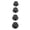 Black, variant on Riousery 4PCS Metal Knob Caps Electric Guitar Bass Volume Tone Control Knobs for 6mm / 0.24 inches Inner Diameter Potentiometer, Black