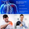 thumbnail image 3 of Detachable Shoulder Brace Compression Support for Torn Rotator Cuff AC Joint Pain Relief Tendonitis Orthosis Dislocated, 3 of 5